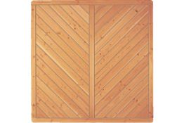 Sichtschutzzaun Holz Douglasie Vollelement 180 x 180 cm (Serie: Doben)