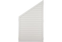 Sichtschutzzaun Kunststoff weiß 90 x 150/90 cm (Serie Juist)