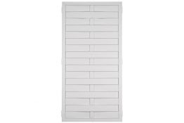 Lamellenzaun Kunststoff weiß 90 x 180 cm (Serie Juist)