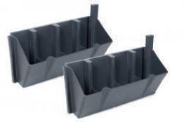 Modulare Pflanzwand für WPC Zaun, Element 45 cm (Breite) x 22,5 cm (Höhe), Dekoratives Farbspiel mit Blumen oder nutzbar als Hochbeet (Kombinierbar mit WoodoTexel / WoodoCasablanca)