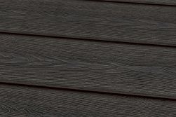WPC Terrassendiele, Massivdiele, dunkelgrau Holzstruktur, 22 mm (Stärke) x 143 mm (Breite), 3D Oberfläche in den Längen 3 m, 3,6 m, 4,2 m und 4,8 m