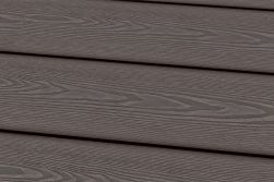 WPC Terrassendiele, Massivdiele, hellgrau Holzstruktur, 22 mm (Stärke) x 143 mm (Breite), 3D Oberfläche in den Längen 3 m, 3,6 m, 4,2 m und 4,8 m