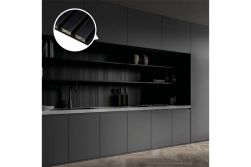 Akustikpaneele, schallabsorbierend, schwarz auf schwarzem Filz, in diversen Abmessungen verfügbare Breite: 40 cm und 60 cm, Längen: 60 - 240 cm