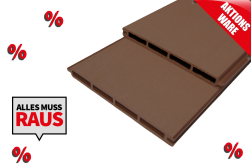 *Abverkauf* BPC Zaun / Sichtschutz / XL Steckzaun, Einzellamellen, Serie Texel XL, 1778 x 195 x 20 mm, Farbe braun