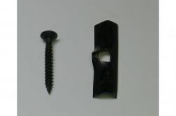 Universal Starter- / Endclip, 25 Clipse + 25 Schrauben für WPC und BPC Dielen (Serie Woodstore)