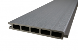 Einzelelement WPC Coex. Zaun / Sichtschutz / Steckzaun, 20 x 140 x 1790 mm, beidseitig stark gebürstet, Modulares Zaunsystem in grey (Serie WoodoWyk)