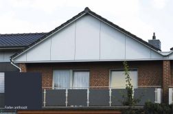 HPL Fassadenplatten, 6 mm, einseitiger UV-Schutz, 3050 mm x 1300 mm, Farbe anthrazit (3,965 m² / Platte)