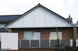 HPL Fassadenplatten, 6 mm, einseitiger UV-Schutz, 3050 mm x 1300 mm, Farbe hellgrau (3,965 m² / Platte)