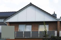 HPL Fassadenplatten, 6 mm, einseitiger UV-Schutz, 3050 mm x 1300 mm, Farbe mausgrau (3,965 m² / Platte)