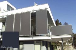 HPL Fassadenplatten, 8 mm, zweiseitiger UV-Schutz, 3050 mm x 1300 mm, Farbe anthrazit (3,965 m² / Platte)