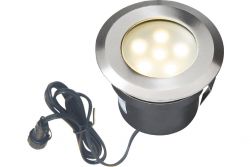 Einbauleuchte ASTRA, 1 W, Kabel 2 m, Ø 70 mm, IP 44, A+