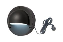 Wandleuchte SARIN, 140 (H) x 140 (B) mm, 1 Watt, schwarz 