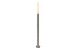 Design-Standleuchte MAIORIS Höhe 1020 mm, Ø 105 mm, Edelstahl / Glas, 5 Watt