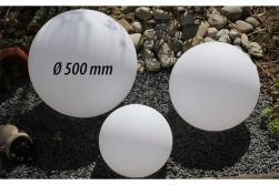 Design-Kugeln Moon 500, Ø 500 mm inkl. Trafo, 2 m Kabel und Fernbedienung