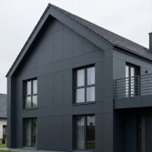 HPL Fassadenplatten, 6 mm, einseitiger UV-Schutz, 3050 mm x 1300 mm, Farbe anthrazit (3,965 m² / Platte)