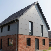 HPL Fassadenplatten, 8 mm, einseitiger UV-Schutz, 3050 mm x 1300 mm, Farbe mausgrau (3,965 m² / Platte)