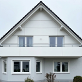 HPL Fassadenplatten, 6 mm, einseitiger UV-Schutz, 3050 mm x 1300 mm, Farbe weiß (3,965 m² / Platte)