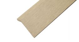 BPC / WPC Abschluss L Winkel, 38 x 50 x 2400 mm, hellgrau