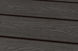 WPC Terrassendiele, Massivdiele, sägerau in dunkelgrau, 22 mm (Stärke) x 143 mm (Breite) in den Längen 3 m, 3,6 m, 4,2 m und 4,8 m