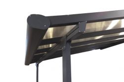 Terrassenüberdachung Aluminium Serie SL, weiß oder anthrazit, 3,00m Tiefe x 3,05m Breite (an der Hauswand)