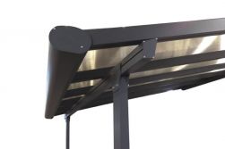 Terrassenüberdachung Aluminium Serie SL, weiß oder anthrazit, 3,00 m Tiefe x 5,45 m Breite (an der Hauswand)