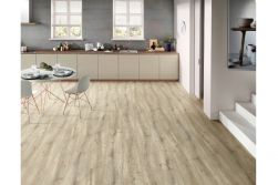 5,5 mm Klick Vinyl (SPC) mit intregierter Trittschalldämmung, Holzoptik weiß geölt, 5,5 (S) x 230 (B) x 1220 (L) mm (2,53m² / Paket)