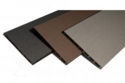 Einzelelement WPC Zaun / Sichtschutz / Steckzaun, 20 (Stärke) x 250 (Breite) x 1800 (Länge) mm, Einfaches Modulares Zaunsystem in braun, anthrazit und grau (Serie WoodoCasablanca)