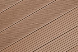 BPC Terrassendiele, Hohlkammerdiele WoodoIbiza 25 x 145 mm, dunkelbraun, in den Längen 2,9 m / 4 m / 5 m