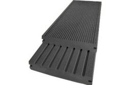 BPC Terrassendiele, Massivdiele WoodoSaba 20 x 145 mm, anthrazit, in den Längen 2,9 m / 4 m / 5 m