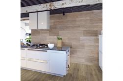 Wandpaneele Kunststoff, Holzoptik, wasserfeste Wandverkleidung für Küche und Bad, Wandfliese selbstklebend, 600 mm x 300 mm x 4 mm, (1,62 m² / Paket)