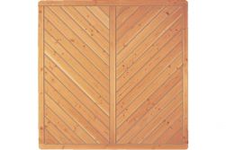 Sichtschutzzaun Holz Douglasie Vollelement 180 x 180 cm (Serie: Doben)