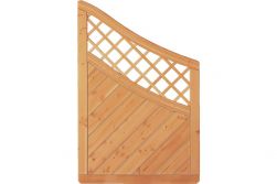 Sichtschutzzaun Holz Douglasie Bogen 90 x 140/90 cm (Serie: Doben)