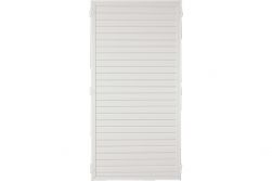 Sichtschutzzaun Kunststoff weiß 90 x 180 cm (Serie Juist)