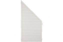 Sichtschutzzaun Kunststoff weiß 90 x 180/90 cm (Serie Juist)