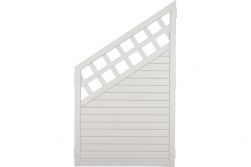 Sichtschutzzaun Kunststoff Gitter weiß 90 x 150/90 cm (Serie Juist)