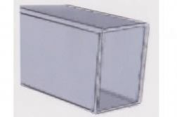 Alueinsteckverbinder zu Endlosverlängerung des Alukonstruktionsprofils, 23 x 43 mm