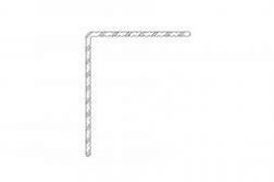 BPC / WPC Abschluss L Winkel für Terrassendielen, 40 (H) x 60 (B) x 2900 mm (L), sandfarbend