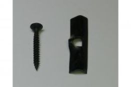 Universal Starter- / Endclip, 25 Clipse + 25 Schrauben für WPC und BPC Dielen (Serie Woodstore)