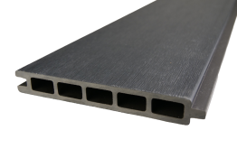 Einzelelement WPC Coex. Zaun / Sichtschutz / Steckzaun, 20 x 140 x 1790 mm, beidseitig stark gebürstet, Modulares Zaunsystem in anthrazit (Serie WoodoWyk)