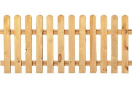 Gartenzaun Holz Kiefer / Fichte 180 x 80 cm (Serie Edewecht)