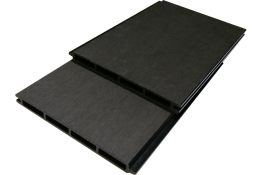 XXL Einzelelement WPC Zaun / Sichtschutz / Steckzaun, 20 x 200 x 1800 mm, beidseitig glatt gebürstet, Modulares Zaunsystem in anthrazit (Serie WoodoNorderney)