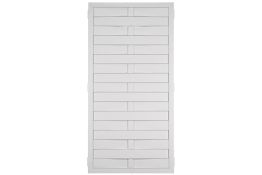 Lamellenzaun Kunststoff weiß 90 x 180 cm (Serie Juist)