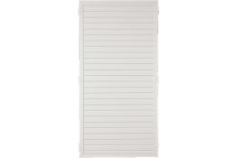 Sichtschutzzaun Kunststoff weiß 90 x 180 cm (Serie Juist)