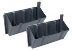 Modulare Pflanzwand für WPC Zaun, Element 45 cm (Breite) x 22,5 cm (Höhe), Dekoratives Farbspiel mit Blumen oder nutzbar als Hochbeet (Kombinierbar mit WoodoTexel / WoodoCasablanca)