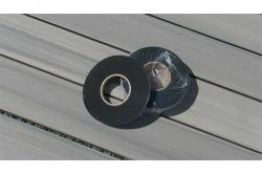 Sicherungsband für WPC UK, schwarz, Rolle 10 Meter, einseitig selbstklebend (Serie Woodstore)