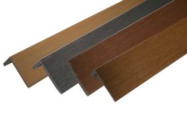 WPC Coex. Abschluss L Winkel, 2900 mm (L) x 68 mm (B) x 54 mm (H) in unterschiedlichen Farben passend WE30 / WE 56 und Classic Serie
