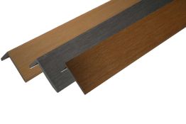 WPC Coex. Abschluss L Winkel, 2900 mm (L) x 68 mm (B) x 54 mm (H) in unterschiedlichen Farben passend WE30 / WE 56 und Classic Serie
