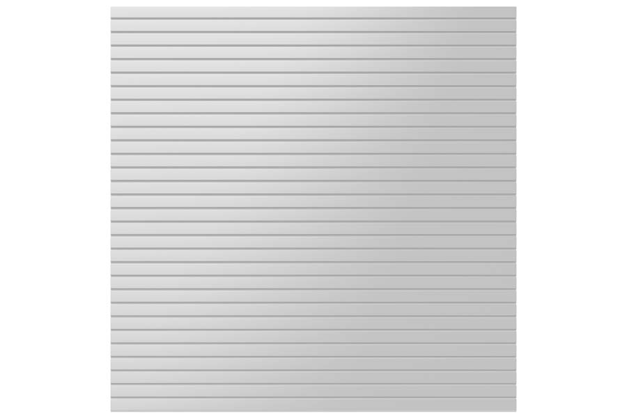 Rhombus Steckzaun aus Aluminium / Komplettset, silber, 1800 mm (Höhe) x 20 mm (Stärke) x 1800 (Breite) mm, (ohne Pfosten)