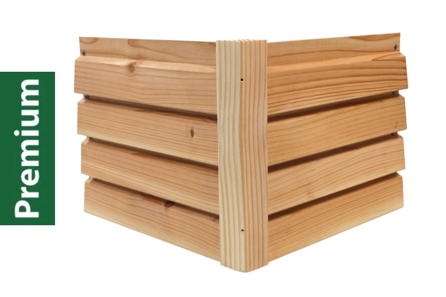 Douglasie Premium Fassadenverkleidung, Massivholz, Außen-Eckleiste 42 x 42 mm in 2,00 m Länge – natur