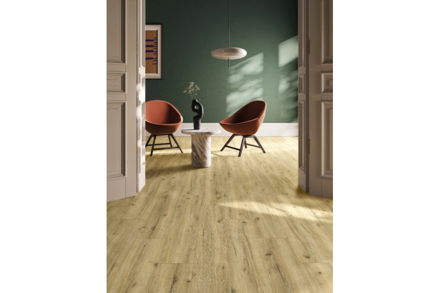 5,0 mm Klick Vinyl (SPC) mit intregierter Trittschalldämmung, Holzoptik weiß geölt, 5,0 (S) x 230 (B) x 1220 (L) mm (2,81m² / Paket)